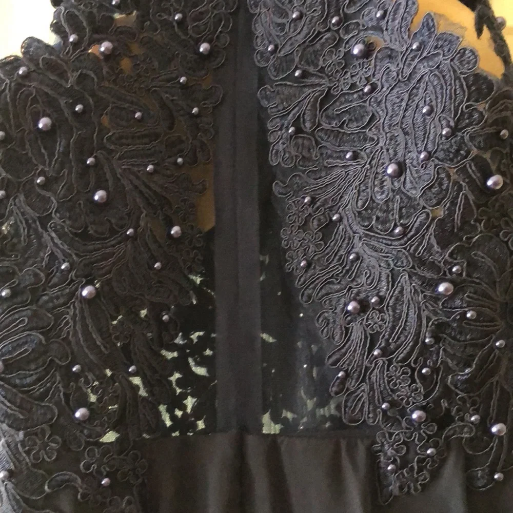navy blue Prom/bridesmaids dress beaded 2 - Picture 10 of 11